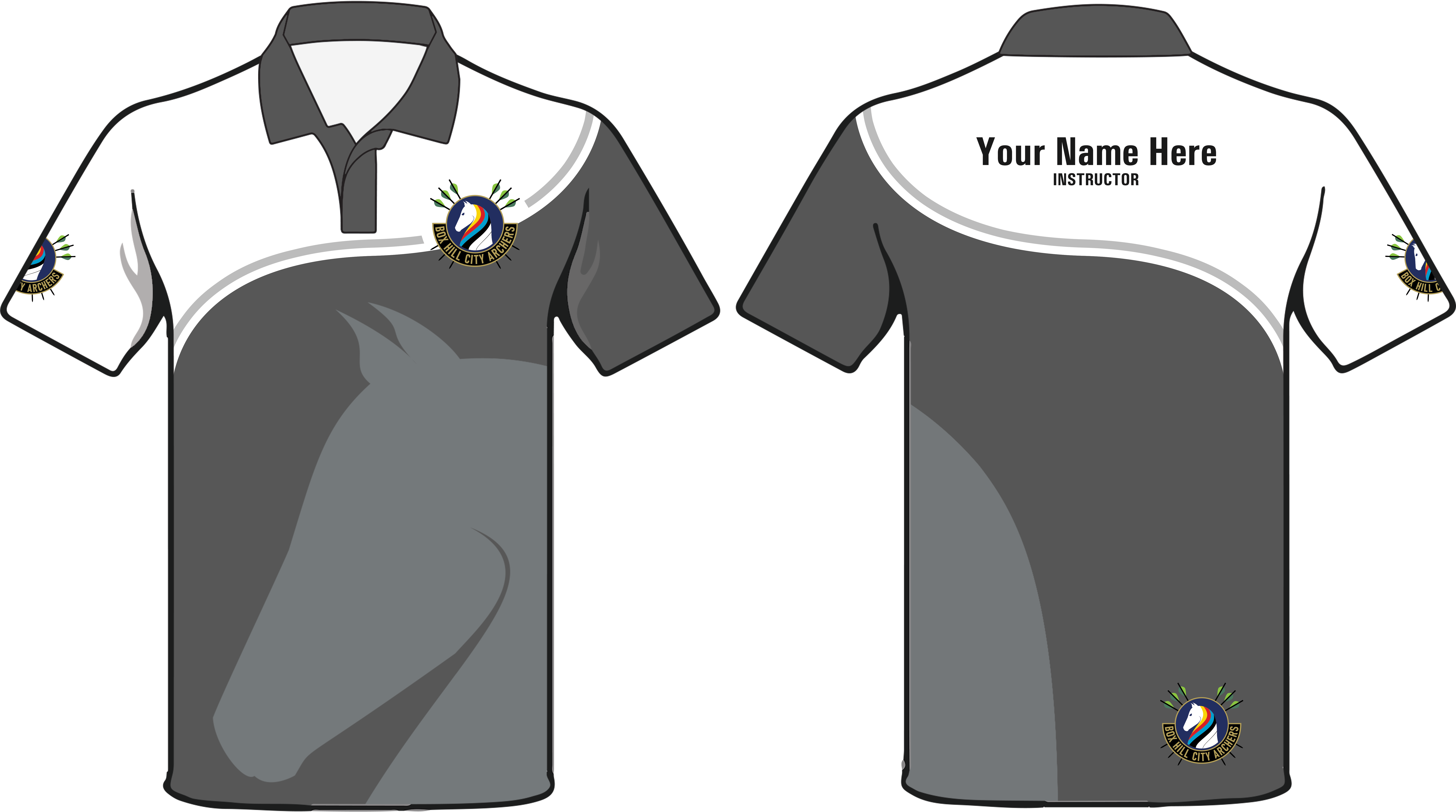 Shirt Design in Grayscale